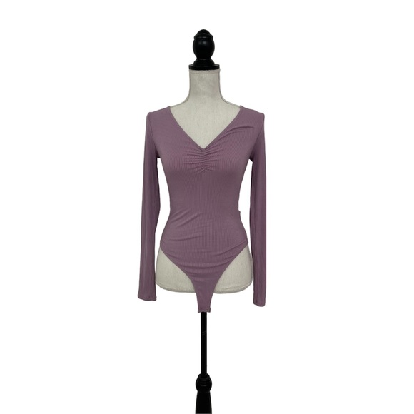 Forever 21 Purple Long Sleeve Bodysuit - Picture 4 of 5
